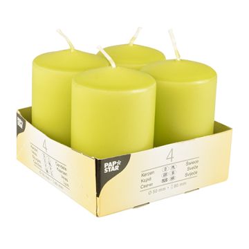 Sveče steber Ø 50 mm · 80 mm kiwi