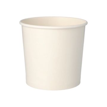Lončki za juho, karton "To Go" okroglo 770 ml Ø 11,8 cm · 10,5 cm bela