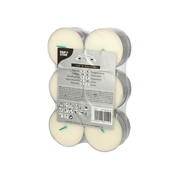 Maxi lučke Ø 59 mm · 20 mm bela iz 100 % Stearina