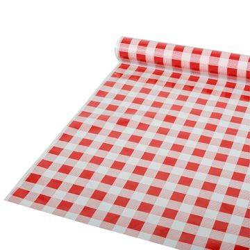 Namizni prt, folija 50 m x 80 cm rdeča "Karo"