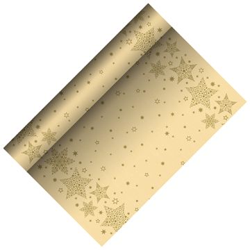 Tekač, kot blago, Airlaid 3 m x 40 cm krem "Christmas Shine"