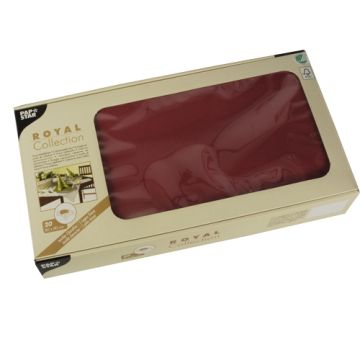 Namizni prti, tissue "ROYAL Collection" 80 cm x 80 cm bordeaux