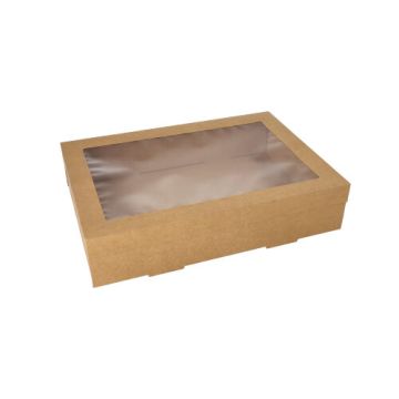 Transportne in catering škatle, karton kvadratna 8 cm x 25,2 cm x 35,9 cm rjava