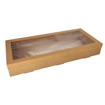 Transportne in catering škatle, karton kvadratna 8 cm x 25,2 cm x 55,8 cm rjava
