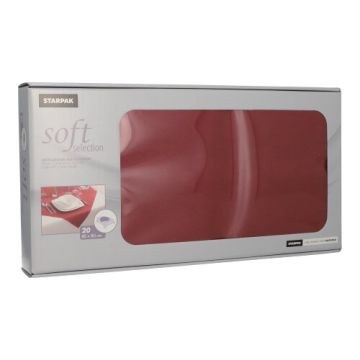 Namizni prti, kot blago, netkani "soft selection" 80 cm x 80 cm bordeaux