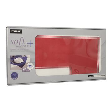 Namizni prti, kot blago, netkani "soft selection plus" 80 cm x 80 cm bordeaux "Frame"