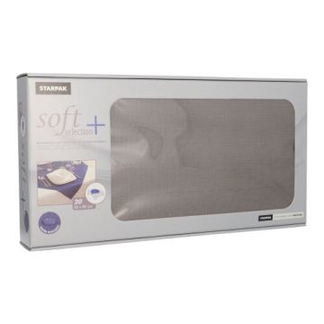Namizni prti, kot blago, netkani "soft selection plus" 80 cm x 80 cm siva