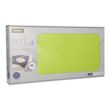 Namizni prti, kot blago, netkani "soft selection plus" 80 cm x 80 cm limeta