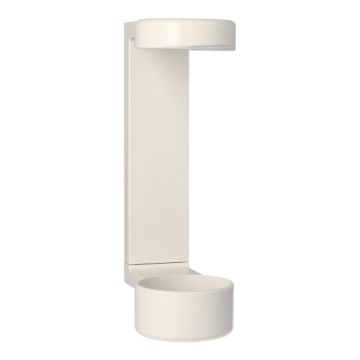 Stenski nosilec 19 cm x 6 cm x 9,5 cm bela za dozirnik na pritisk za lepljenje ali vijačenje