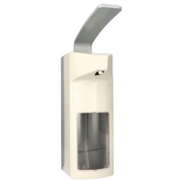 Stenski dozirnik 32 cm x 10,5 cm x 21 cm bela "Plastika" 1000 ml, z dolgim vzvodom
