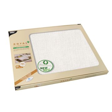 Pogrinjki, kot blago (PV-Tissue mix) "ROYAL Collection Plus" 30 cm x 40 cm bela
