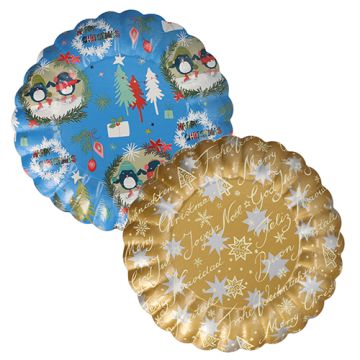 Servirne sklede - Christmas okroglo Ø 23 cm "Različni božični dekorji"