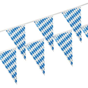 Veriga z zastavicami, folija 4 m "Bavaria" odporno na vreme