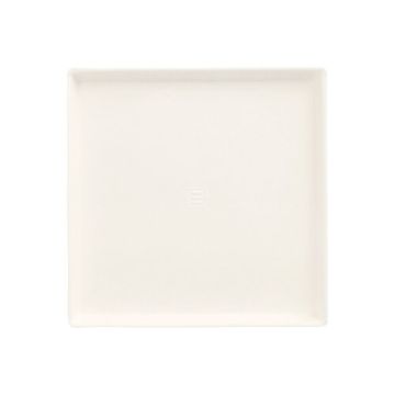 Krožniki sladkorni trs "pure" kvadratna 12,5 cm x 12,5 cm x 1 cm bela "Cella"