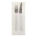 Airlaid Bestecktaschen, 48 x 40 cm, 1/8-Falz, weiß - Bild 1 thumbnail
