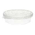 Menüboxen mit Klappdeckeln 900 ml, PP 2-geteilt 21,5 x 21,5 cm transparent 8-eckig - Bild 3 thumbnail
