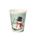 Pappbecher "To Go", 0,2 l Ø 8 cm · 9,2 cm "Snowman" - Bild 1 thumbnail