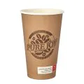 Pappbecher "pure" 0,4 l braun "Pure Joy" - Bild 1 thumbnail