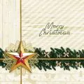Servietten, 3-lagig 1/4-Falz 25 x 25 cm "Golden Star" - Bild 1 thumbnail