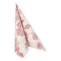 Servietten "ROYAL Collection" 1/4-Falz 40 x 40 cm bordeaux "Flowers" - Bild 2 thumbnail