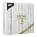 Servietten "ROYAL Collection" 1/4-Falz 40 x 40 cm dunkelblau "Stripes" - Bild 3 thumbnail