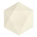 Teller aus Zuckerrohr "pure" 6-eckig 26 x 23 cm weiss "Diamond" - Bild 1 thumbnail